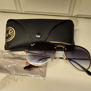 Ray-Ban RB 3584 Blaze Gray Gradient Lens Aviator Sunglasses